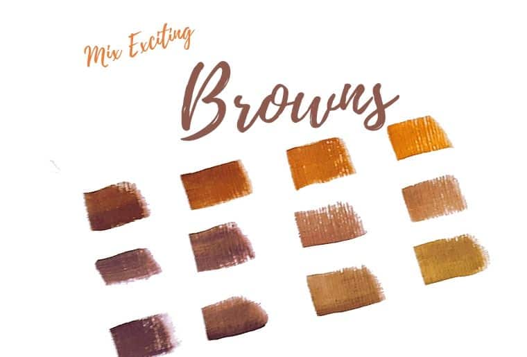 stil diamant Luftpost Mix Exciting Browns In Acrylic Paint – Art Passion Online