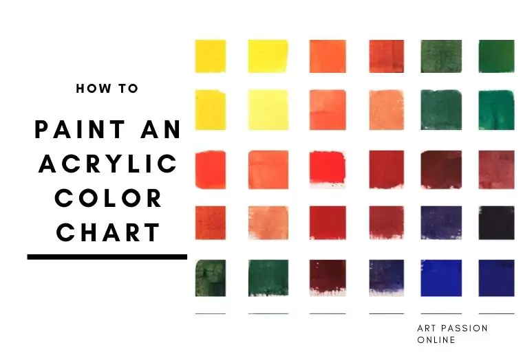 How To Make An Acrylic Color Chart Art Passion - How To Mix Colors With Acrylic Paint